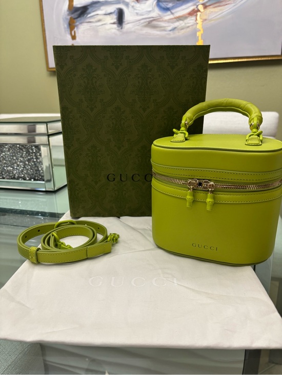 Gucci Handbags - Authentic BRAND NEW! Gucci Mini Vanity Bag with Bamboo Handle